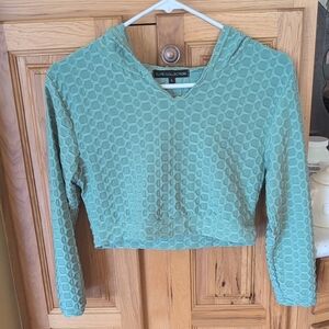 *SOLD* Elite Collection Crop Top Hoodie Size Large